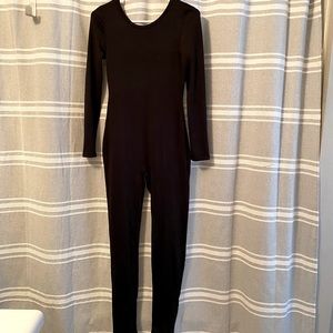 Black long sleeve body suit